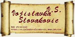 Vojislavka Slovaković vizit kartica